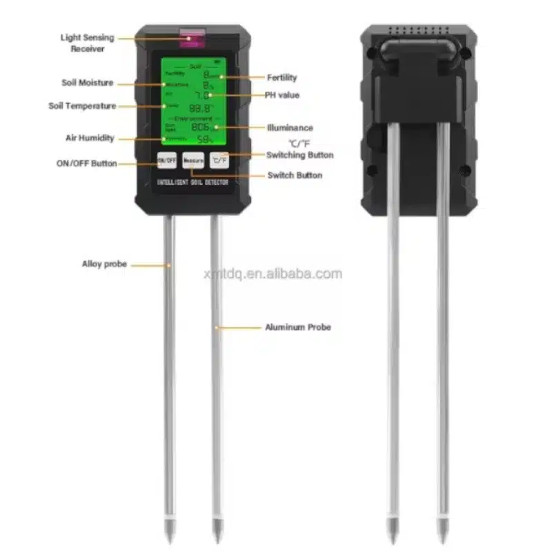 6-in-1 Digital Soil Tester for Compost and Garden Soil