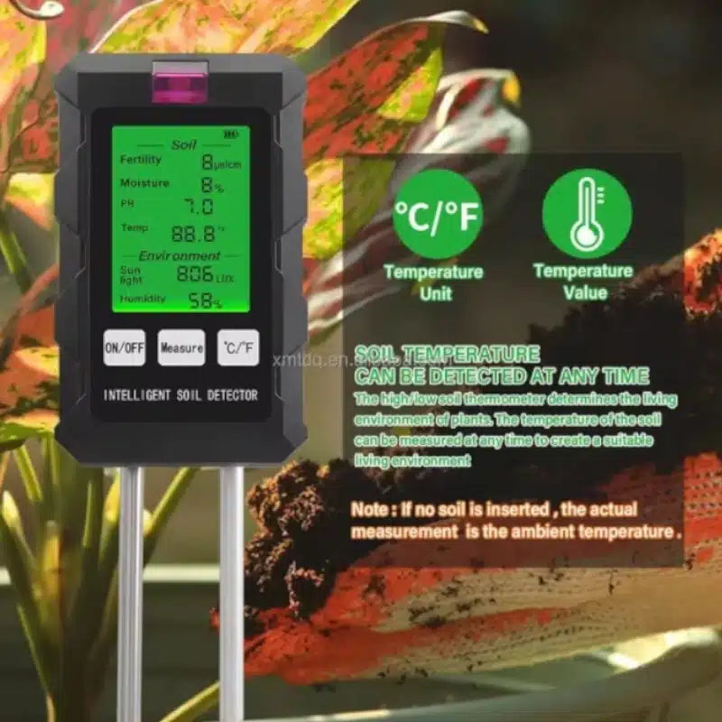 6-in-1 Digital Soil Tester for Compost and Garden Soil